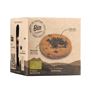 bolacha de castanha com pedaços de chocolate 120g