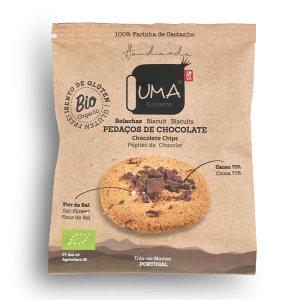 bolacha de castanha com pedaços de chocolate 40g